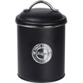 Excellent Houseware Voorraadbussen Klassiek Zwart - Set Van 3 Stuks