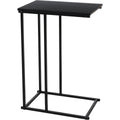 Trends4You Bijzettafel - Banktafeltje - Zwart - Metaal En Hout - 40X26Xh58Cm