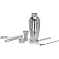 Cocktailset Rvs - 5-Delig - Cocktailshaker - Lepel - Klopper - Maatbeker - Ijstang