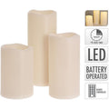 Led Kaarsen - Geschikt Voor Buiten - Met Timer - Set Van 3