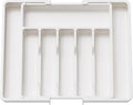 Verstelbare Bestekbak - Uitschuifbaar Naar 8 Vaks - 33-57 X 38 X 5.5 Cm - Wit