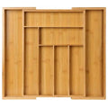 Ceruzo Bestekbak Hout Uitschuifbaar - 33-52 X 43 X 5 Cm - Naturel