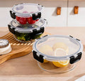Ceruzo Meal Prep Bakjes - 3 Stuks Vershoudbakjes - Glas