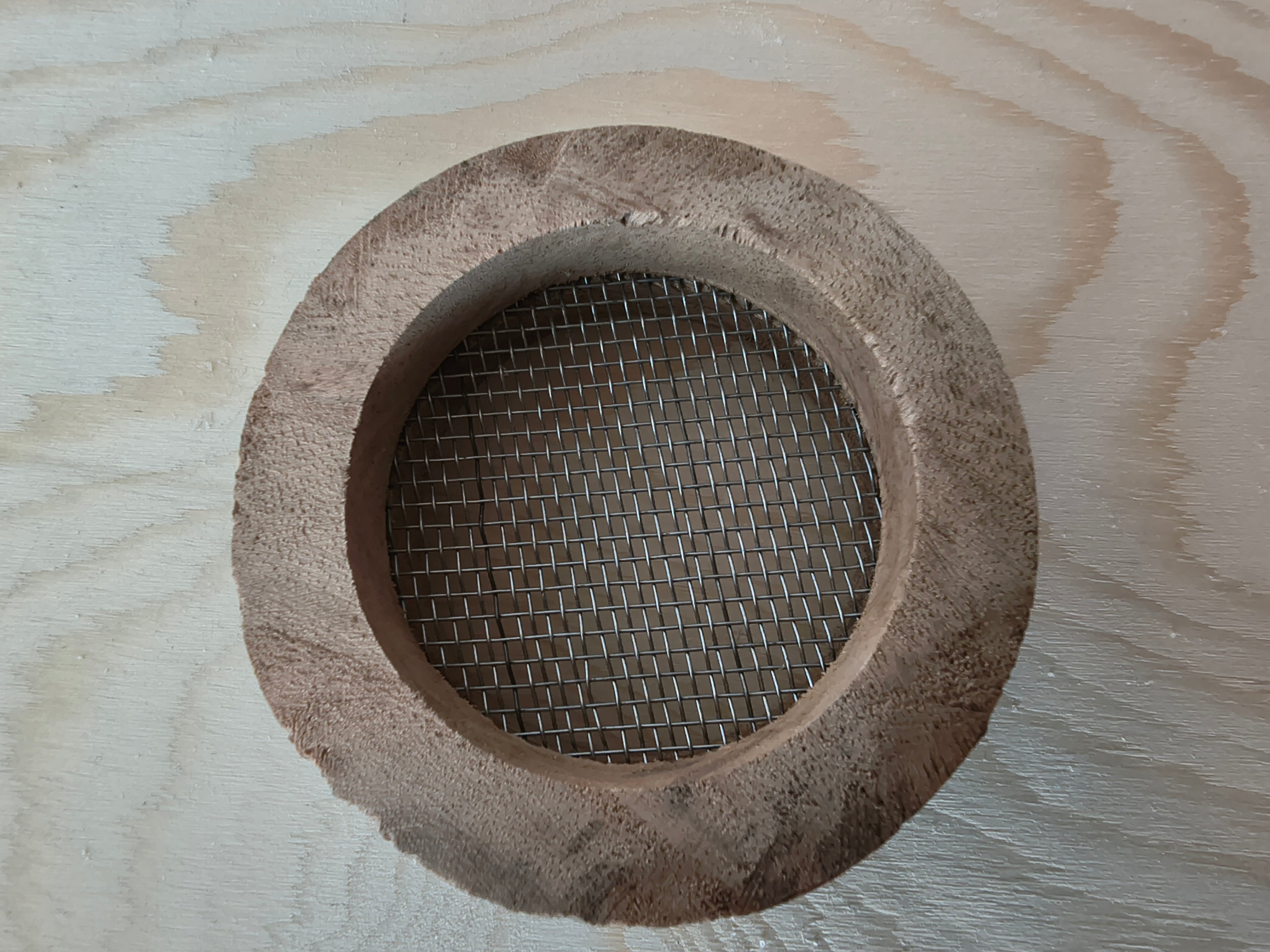 Amberblokjes raspje hout rond