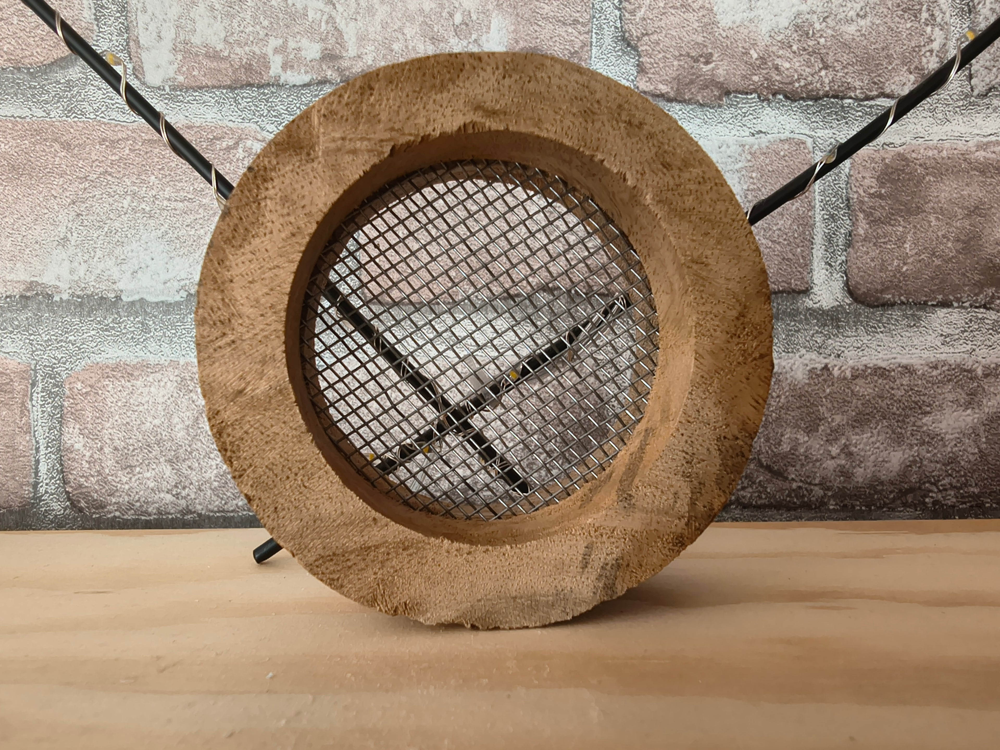 Amberblokjes raspje hout rond