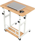 Ceruzo Laptoptafel - Verrijdbare Bedtafel - Verstelbaar In Hoogte 85Cm - Tafelblad 80X40Cm